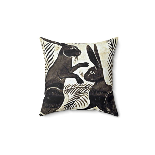 William De Morgan Hares Decorative Pillow
