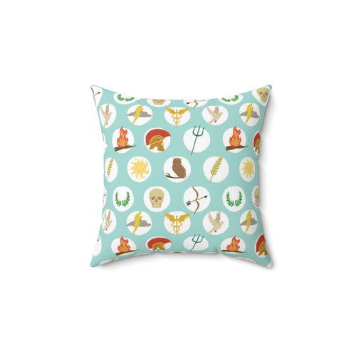 Greek Mythology Repeat Pattern Pillow - Percy Jackson Inspired