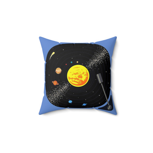 Solar System 12-Inch Vinyl Record Pillow