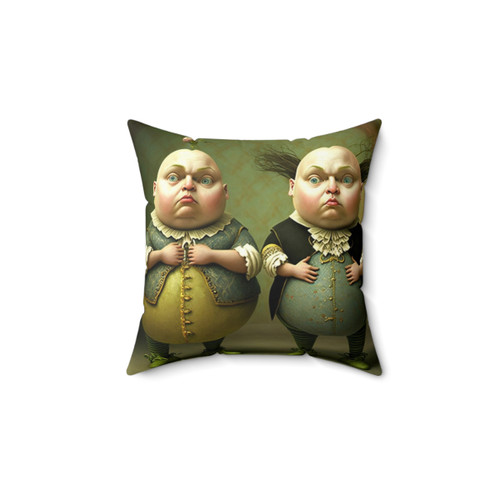 Enchanting Alice in Wonderland-inspired decorative pillow