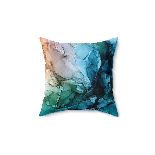 Colorful Abstract Painting Pillow