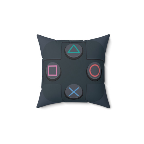 Retro Gaming Controller Buttons Throw Pillow