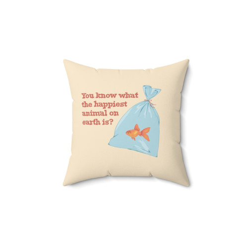 Be a Goldfish Inspirational Pillow
