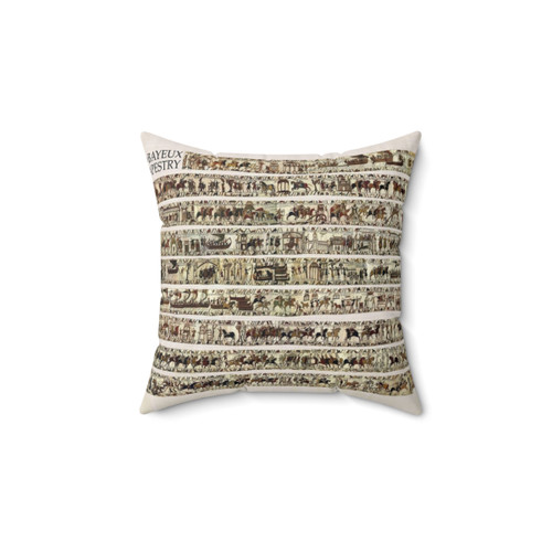 Bayeux Tapestry Inspired Decorative Throw Pillow
