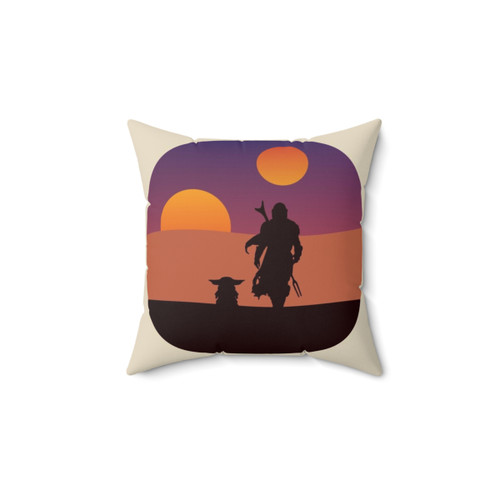 Tatooine Silhouettes Decorative Throw Pillow