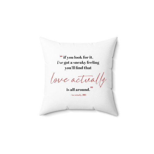 Love Actually Christmas Pillow