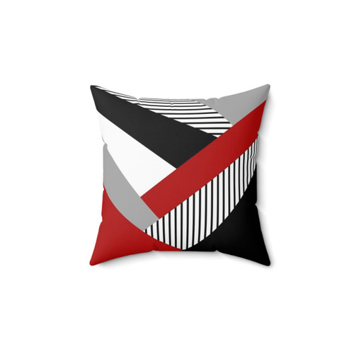 Colorful geometric throw pillow