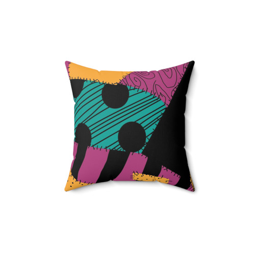 Something in the Wind Halloween Pillow featuring Sally from Nightmare Before Christmas