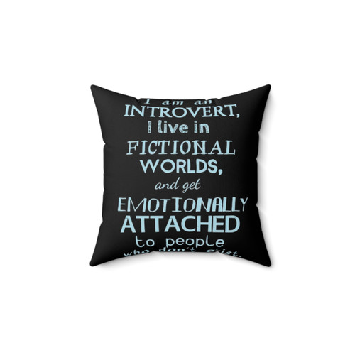 Introvert and Fictional Characters Pillow
