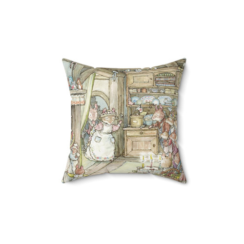 Surprise at Mayblossom Cottage Pillow - Brambly Hedge Design