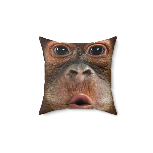 Realistic Baby Orangutan Monkey Pillow