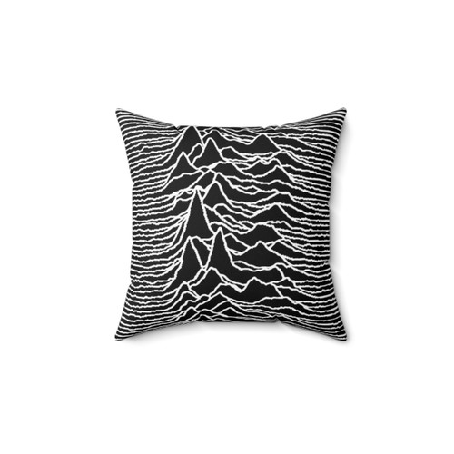 Abstract Geometric Unknown Pleasures Pillow