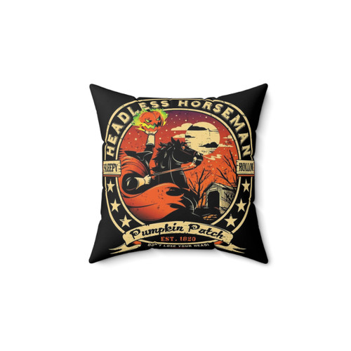 Spooky Headless Horseman Pillow for Halloween Decor