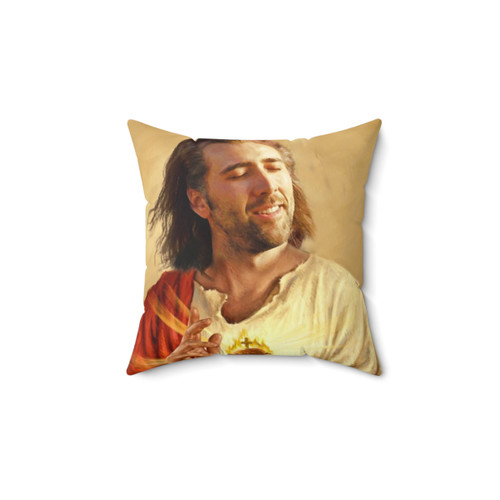Nicholas Cage Blessing Pillow
