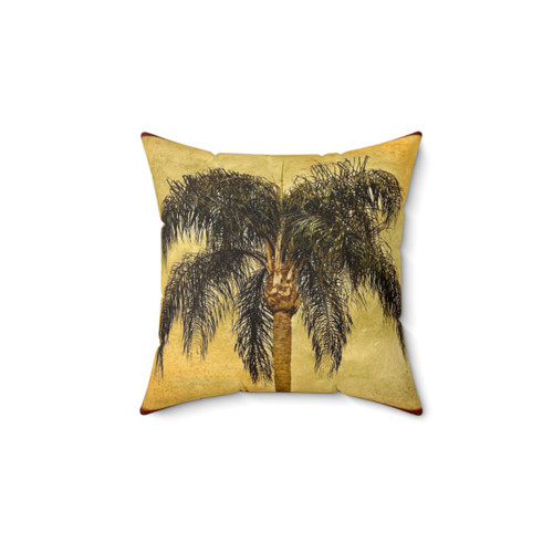 Tropical Retro Palm Tree Vintage Hawaiian Palms Pillow