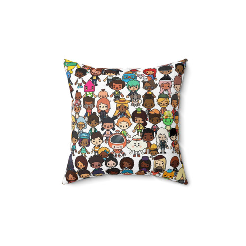 Toca Boca Pattern Decorative Pillow