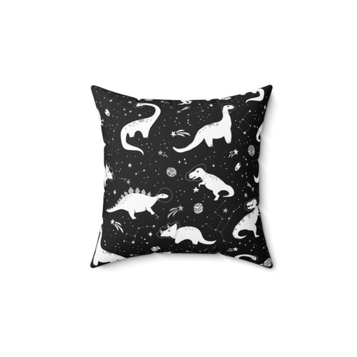 Space Dinosaur Themed Decorative Pillow