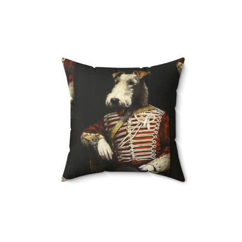 Victorian Fox Terrier in Uniform Pillow