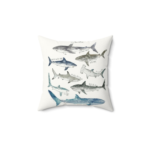 Shark Themed Decorative Throw Pillow