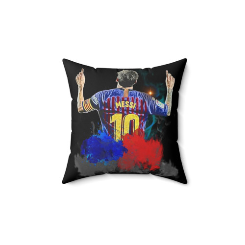Messi Celebration Digital Artwork Pillow