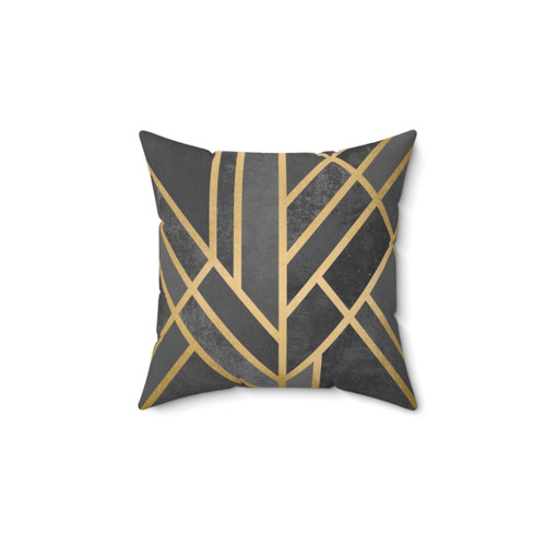 Art Deco Geometry 1 Pillow with Graphic Abstract Design