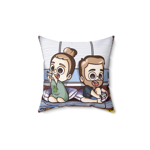 Playful Couple's Pillow for Cuddling and Giggling