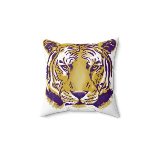 Tiger Face Pillow - LSU Tigers Bedding