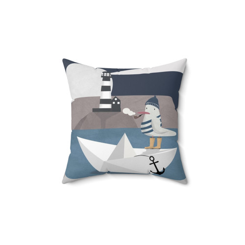 Fisher Seagull Decorative Pillow