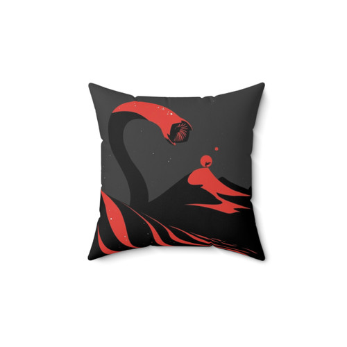 Dune Sandworm Throw Pillow