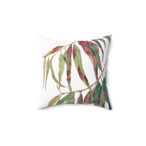 Watercolor Eucalyptus Branch Pillow - Botanical Home Decor