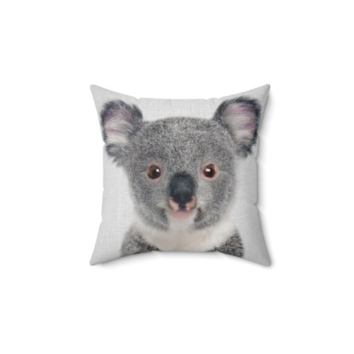Colorful baby koala pillow for nursery and kids room decor