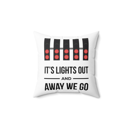 Formula One Lights Out and Away We Go Pillow