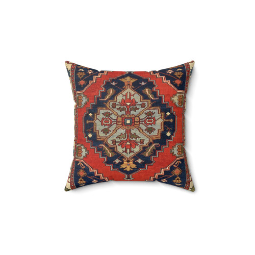Antique Persian Bakshaish Print Throw Pillow