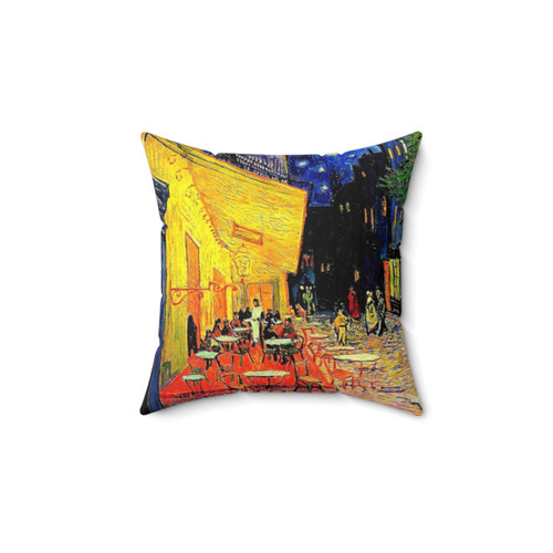The Cafe Terrace at Night Pillow by Van Gogh