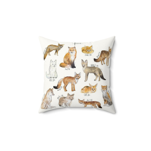 Decorative Foxes Pillow for Woodland-Themed Home Decor