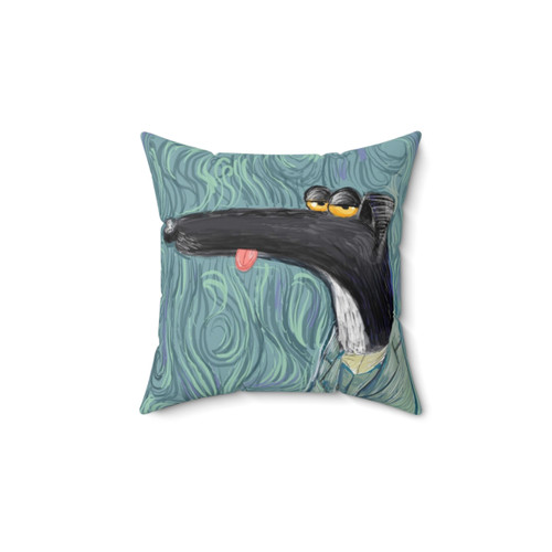 Greyhound Van Gogh Inspired Throw Pillow