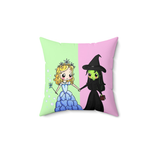 Wicked Wizard of Oz Glinda and Elphaba Decorative Pillow