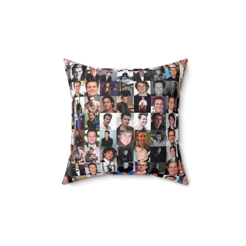 Jonathan Groff Collage Pillow