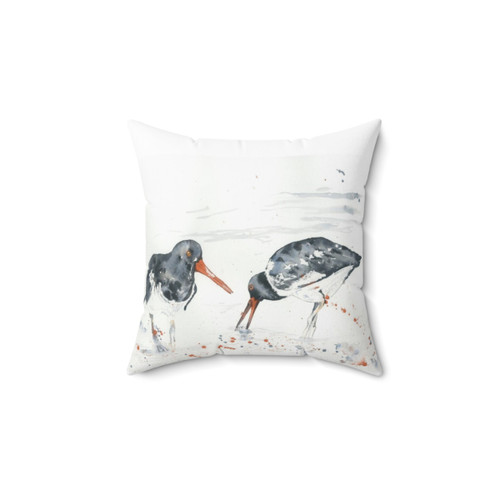 Oystercatcher Watercolor Decorative Pillow