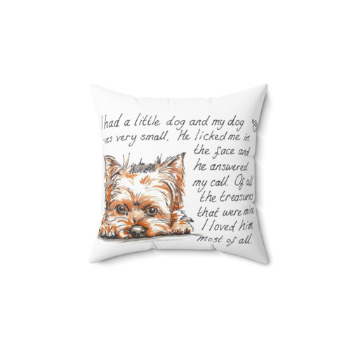 Adorable Yorkshire Terrier Pillow for Pet Lovers