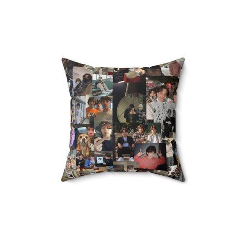 Sturniolo Triplets Collage Throw Pillow