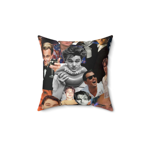 Vintage Leonardo DiCaprio Collage Pillow