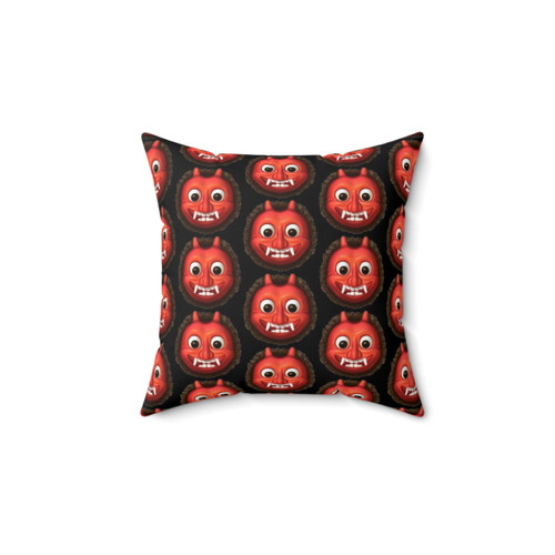 Ogre Emoji Decorative Pillow