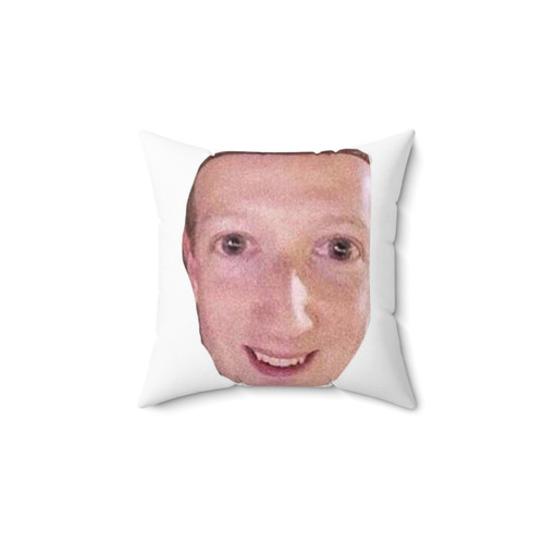 Cursed Zuckerberg Pillow - Funny Facebook Meme Decor