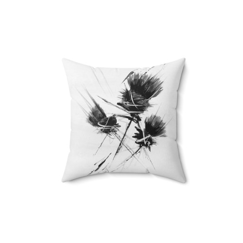 Contemporary Scottish Thistle Accent Pillow