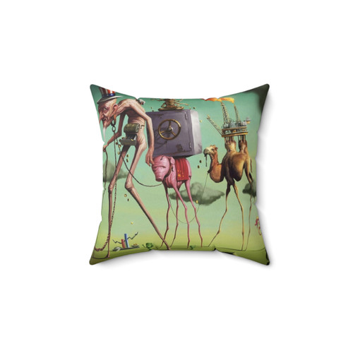 Dali Pillow with Meditative Rose Design