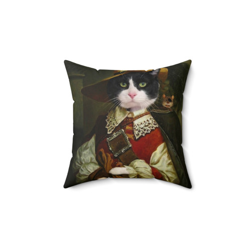 Tuxedo Cat Pillow - Captain Handsome