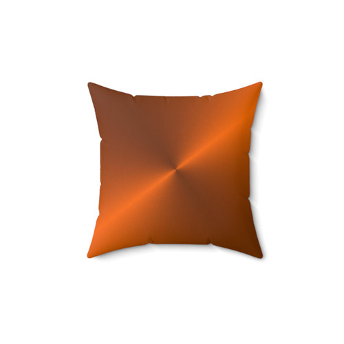 Brushed Copper Illustration Pillow