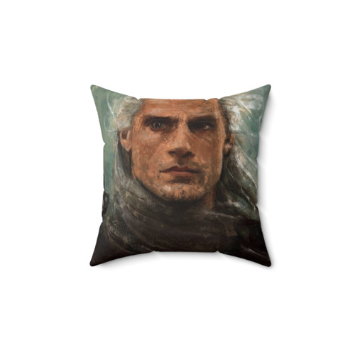Geralt of Rivia Pillow featuring Henry Cavill
