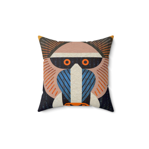 Mandrill Monkey Decorative Throw Pillow
